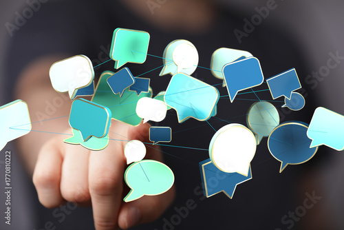 Abstract image of interconn...