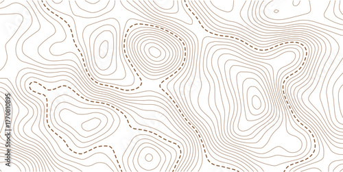 Topographic gold luxury map background. Geographic abstract pattern. The topo contour or wallpaper.paper texture Imitation of a geographical map shade.