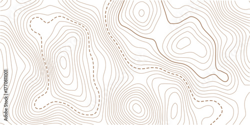 Topographic gold luxury map background. Geographic abstract pattern. The topo contour or wallpaper.paper texture Imitation of a geographical map shade.