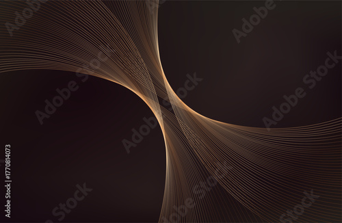 Music abstract dark brown background.point wave. sound wave. Equalizer for music, showing sound waves with music waves, music background equalizer vector concept. Vector illustration EPS10.