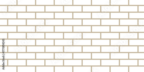 white brick wall texture and solid bricks seamless pattern background.	