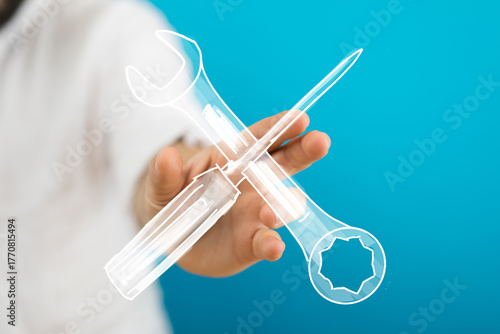 Image of a hand presenting ...