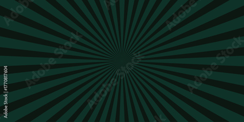 Dark Teal Sunburst Background Subtle Radial Rays Abstract Geometric Pattern for Design and Branding vector