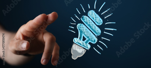 Conceptual image of a hand ...