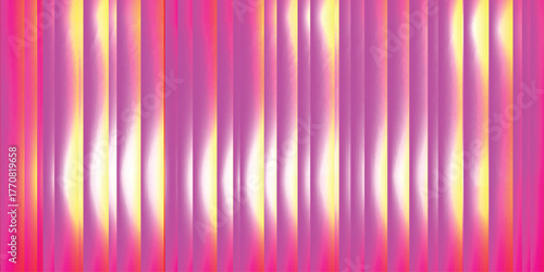 Abstract ribbed fractal glass texture effect with bright dreamy gradient of purple pink and futuristic elegant mysterious look. Vector illustration