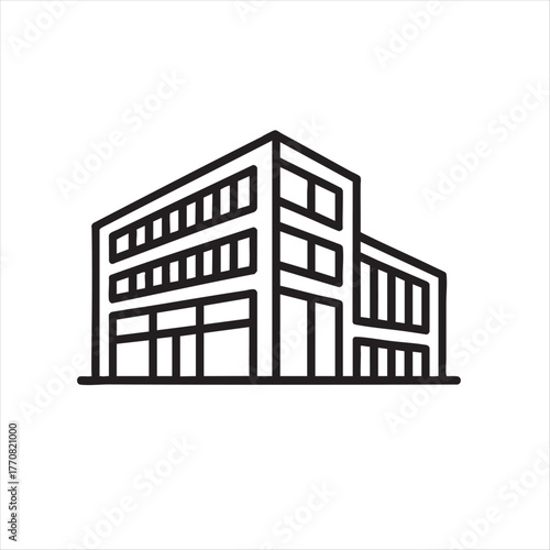 building and architecture black silhouette vector