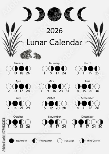 2026 Lunar Calendar Phases