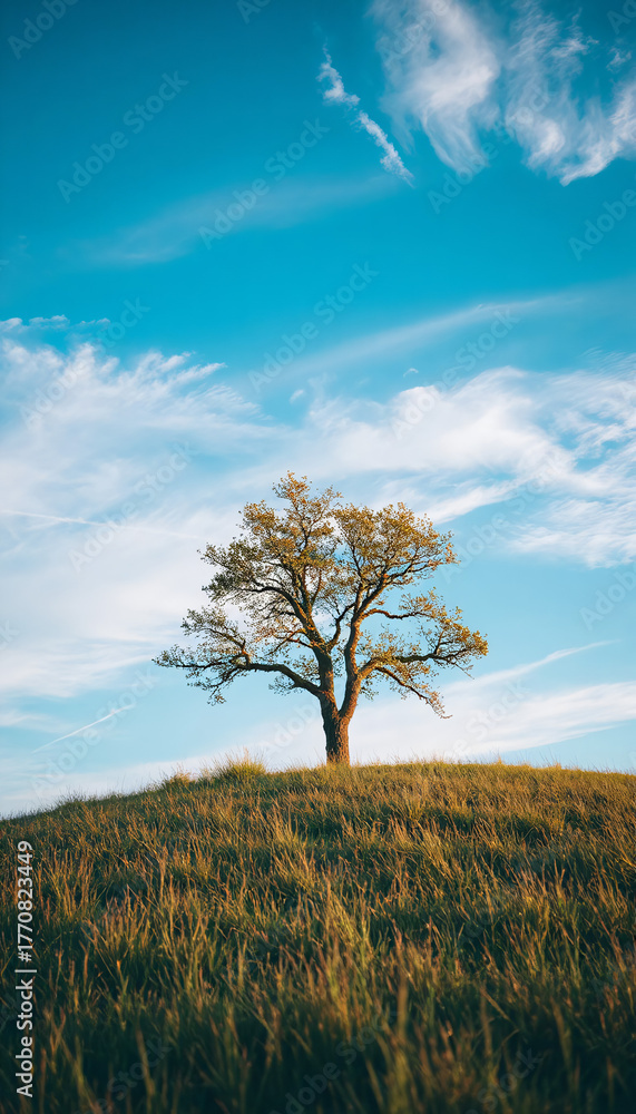Obraz premium lonely tree in the field