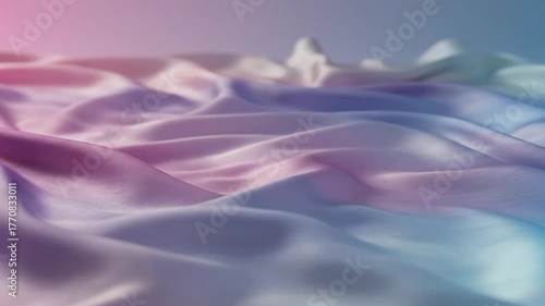 Abstract flowing fabric with gradient colors and soft textures for artistic or design use and background visuals