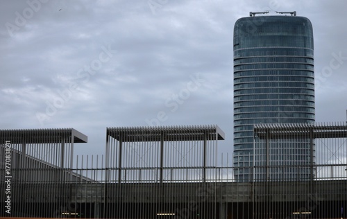 new modern bus stops in the city