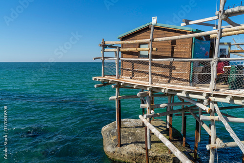 Italy, Abruzzo , Trabucchi Adriatico