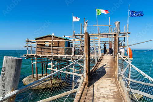 Italy, Abruzzo , Trabucchi Adriatico