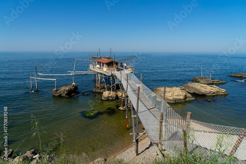 Italy, Abruzzo , Trabucchi Adriatico