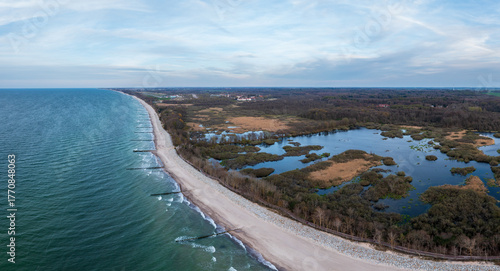 Wallpaper Mural aerial view of the coastline Torontodigital.ca