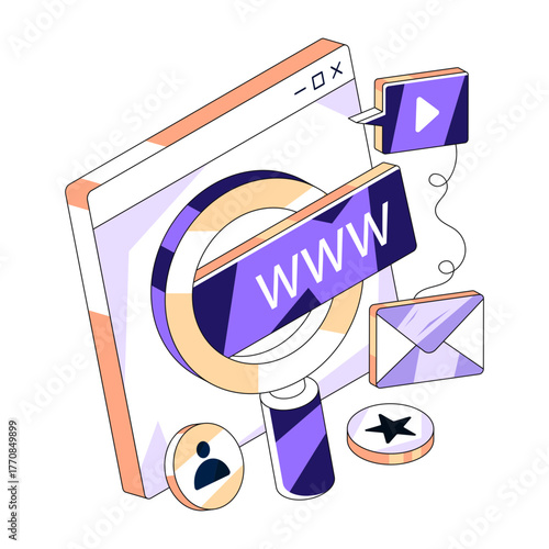 Premium download illustration of www