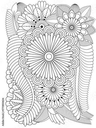 PrintFlowers Coloring Pages For Adules