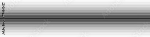 Horizontal line pattern. From thin line to thick. Parallel stripe. Black streak on white background. Straight gradation stripes. Abstract geometric patern.