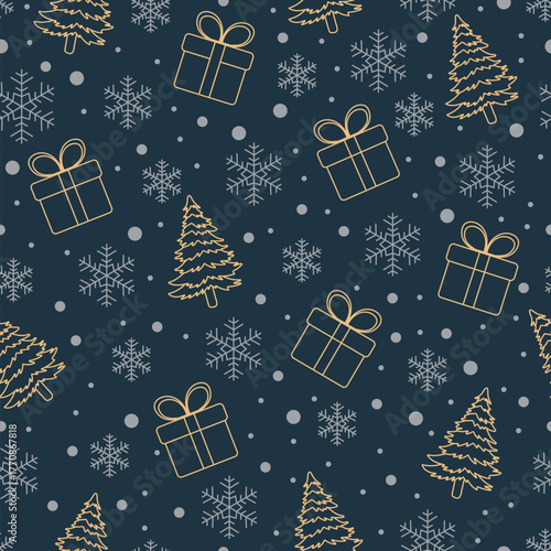 seamless texture. pattern for Christmas and New Year holidays. winter holidays, snow. background for the design.