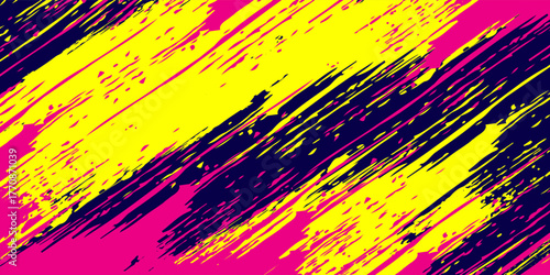 Dynamic Urban Sport Graffiti Background with Bold Neon Colors. Sporty Abstract Background with Brush Strokes and Grunge Texture Design Element