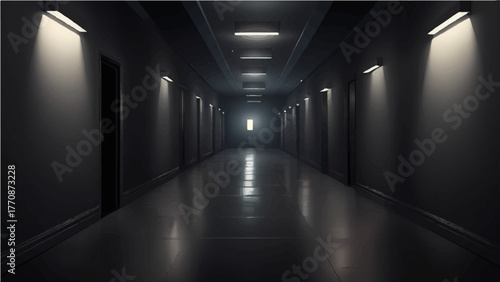 bright tunnel hallway with light at the end