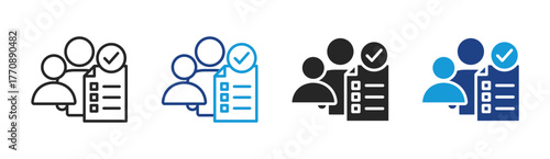 Team Report icon set multiple style collection