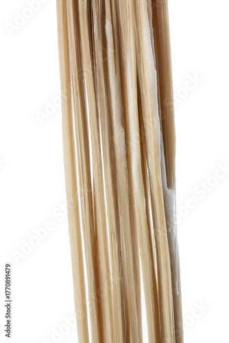 Wallpaper Mural A strand of natural light hair with balm, mask on a white isolated background, hair care Torontodigital.ca