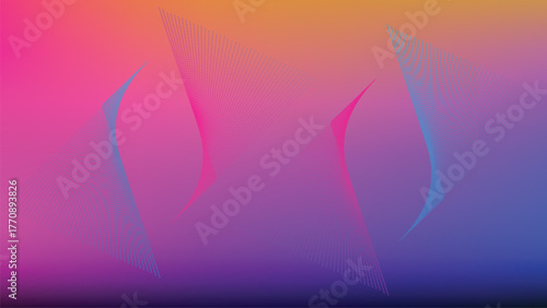 Abstract gradient background with geometric shapes creating a sense of flow and motion perfect for modern designs and innovative presentations that require a futuristic touch