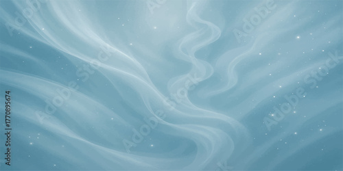 A soft blue abstract background with a flowing satin fabric texture and gentle liquid waves for a serene design wallpaper or backdrop