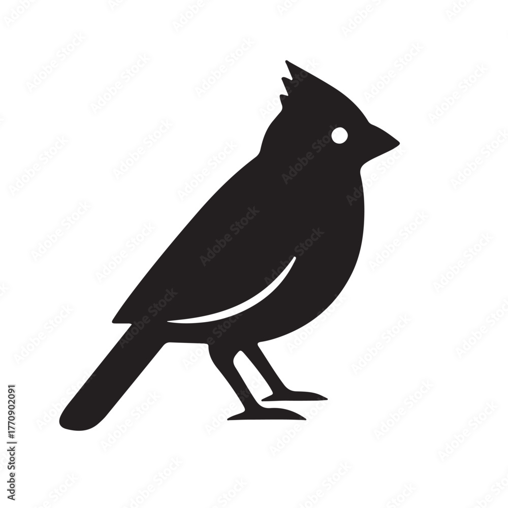 Obraz premium Elegant northern cardinal bird illustration for cards and invitations