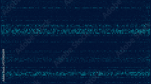 Creative Stream Of Binary Code Algorithm Vector. Abstract Concept Graphic Data, Technology, Decryption, Algorithm, Encryption Element. Computer Matrix Background Art Design Flat Illustration