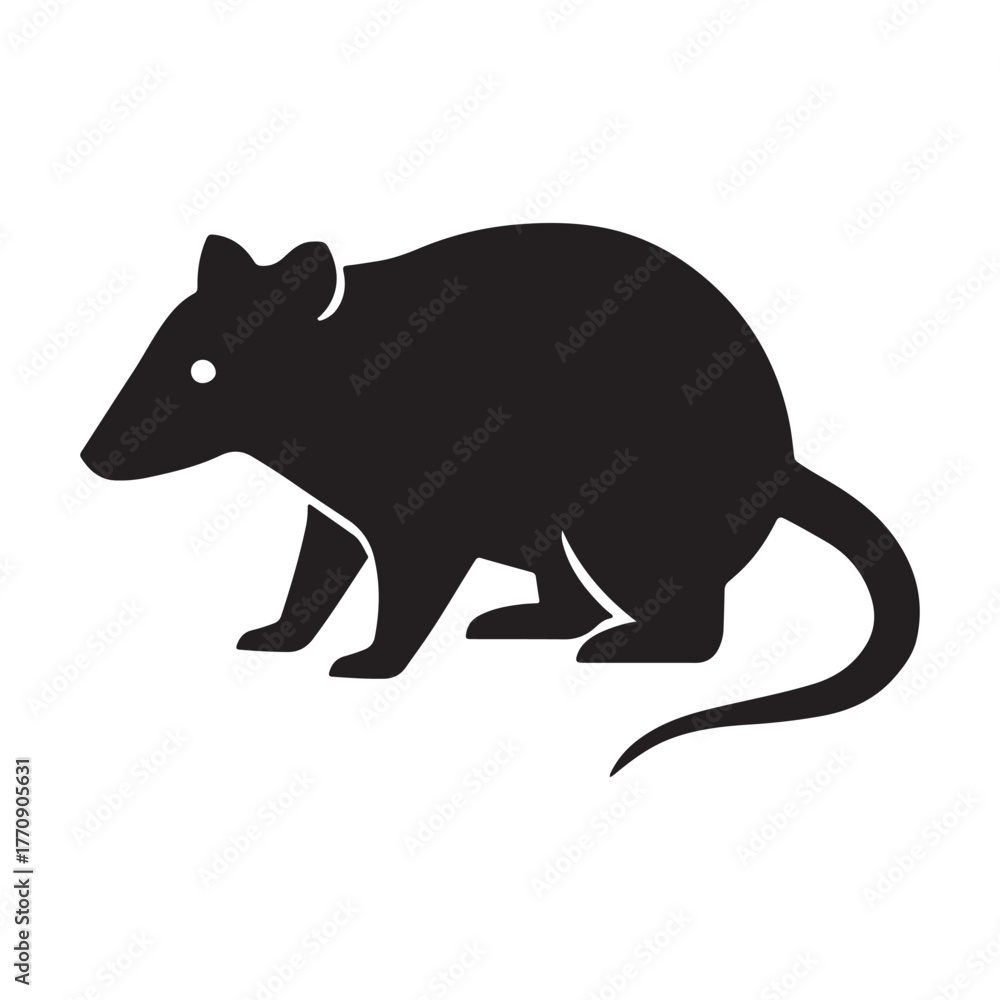 Fototapeta premium Virginia opossum illustration in vector format