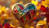 Serce w kolorach jesieni