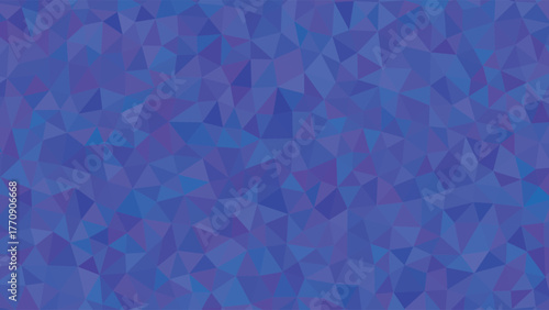 Vibrant blue and purple geometric shapes form a mesmerizing abstract pattern