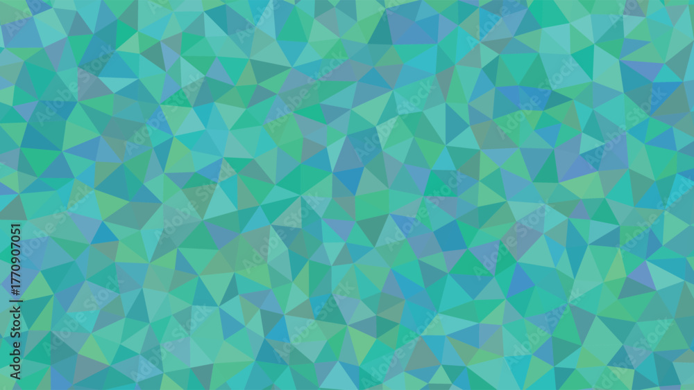 Fototapeta premium Abstract Geometric Pattern of Teal and Blue Triangles
