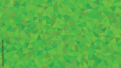 Abstract Background of Green Color Polygons Geometric Shapes for Creative Design