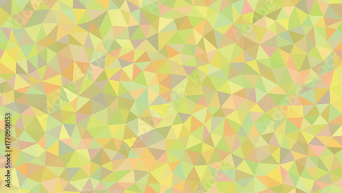 Abstract Triangular Mosaic Harmonious Blend of Pale Yellow and Green