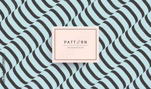 Wavy pattern. Optical illusion. Abstract striped background. 3d vector illustration.