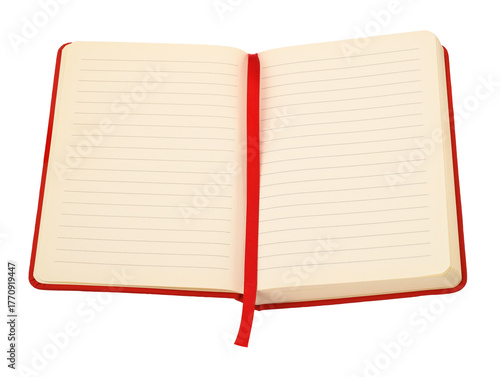 Paperbook with red ribbon