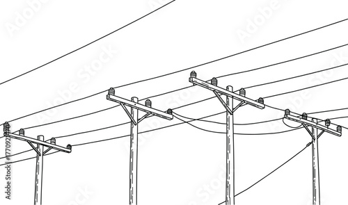 utility, pole, transformer, insulator, cable, electricity, power, grid, silhouette, infrastructure, energy, wires, system, transmission, background,