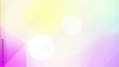 Abstract pastel gradient background with geometric shapes and soft circles, creating a serene and modern aesthetic