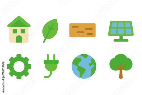 Eco, sustainability filled icon set. Green energy, environment, nature icon collection