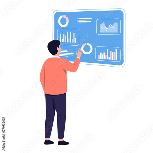 AI and human interaction concept