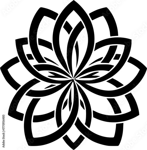 Flower - High Quality Vector Logo - Vector illustration ideal for T-shirt graphic
