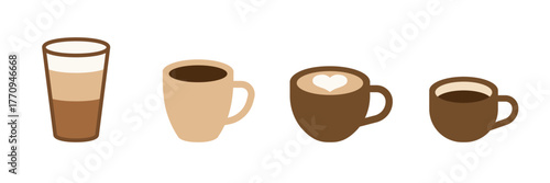 Coffee icon. Coffee cup vector