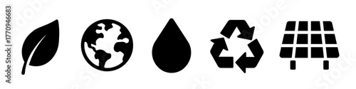 Eco icon.Environment icon set