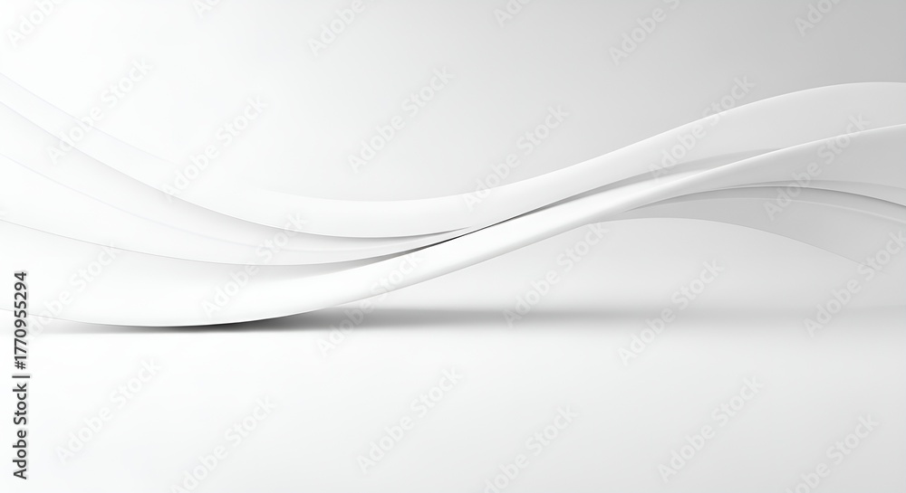 Obraz premium Modern White Corporate Abstract Background with Subtle Shadows