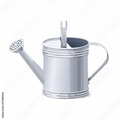 Metal watering can with handle