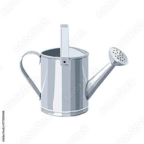Metal watering can with handle