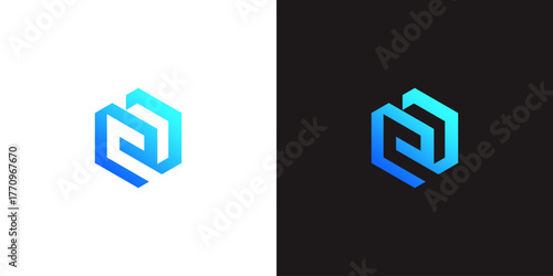 initial E icon monoline logo design vector	