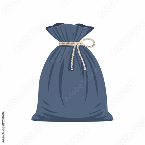 Fabric pouch with drawstring